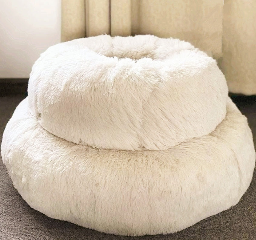 Dog Beds For Small Dogs Round Plush Cat Litter Kennel Pet Nest Mat Puppy Beds - YUTANI RETRO TECH