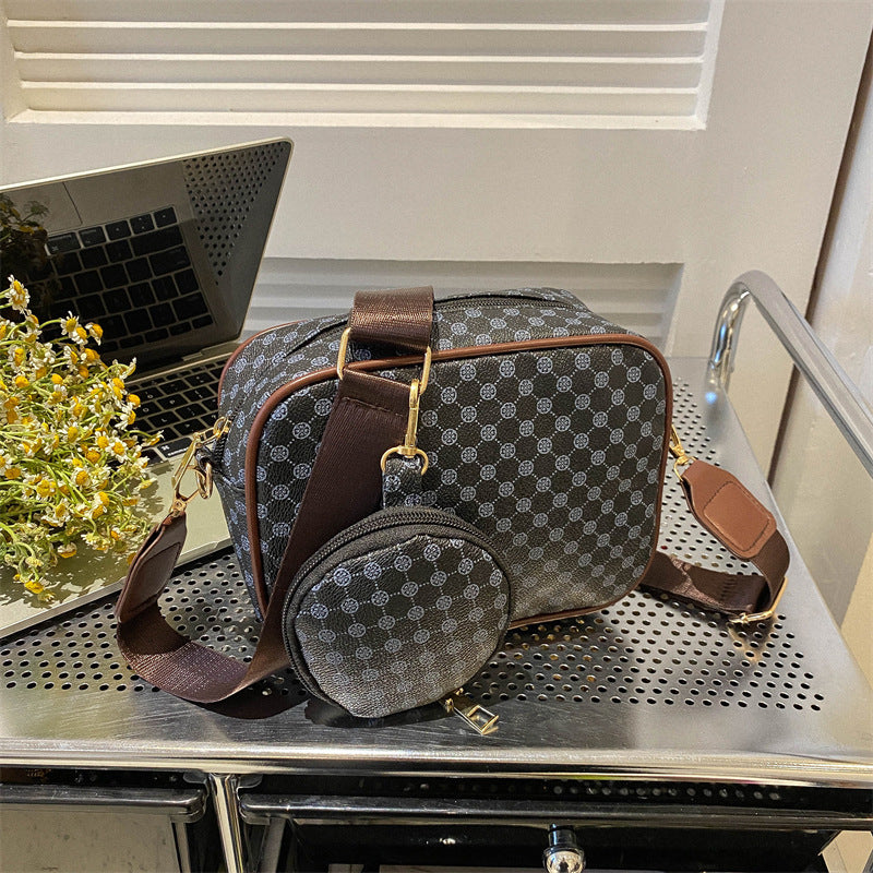 Vintage Pattern Crossbody Bags For Women Shoulder Shell Bag Trend Small Purse And Handbag Luxury Designer Female Square Bag Women's Bag - YUTANI RETRO TECH