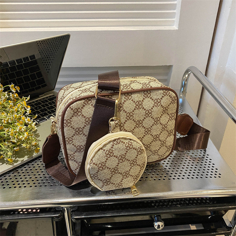Vintage Pattern Crossbody Bags For Women Shoulder Shell Bag Trend Small Purse And Handbag Luxury Designer Female Square Bag Women's Bag - YUTANI RETRO TECH