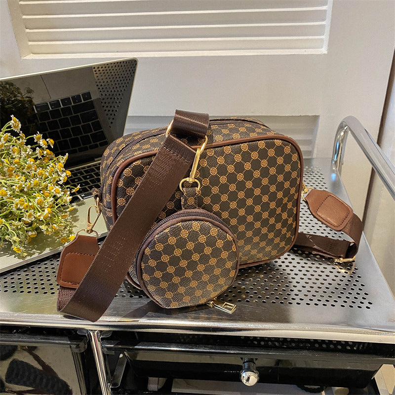 Vintage Pattern Crossbody Bags For Women Shoulder Shell Bag Trend Small Purse And Handbag Luxury Designer Female Square Bag Women's Bag - YUTANI RETRO TECH
