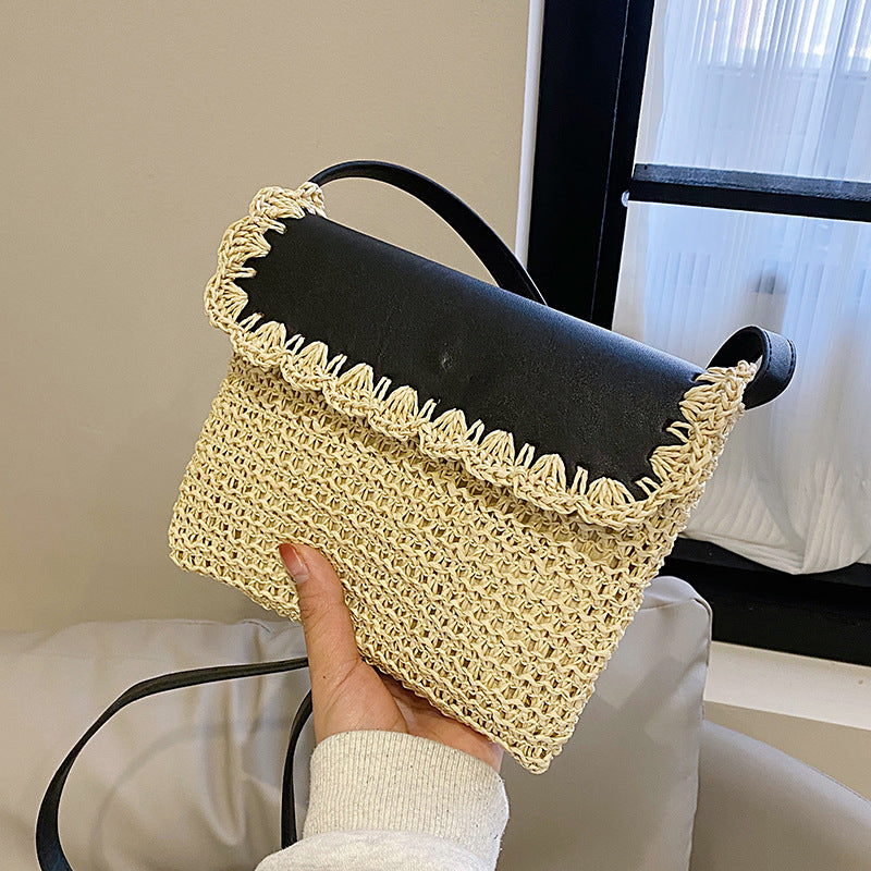Women's Straw Mori Style Western Style All-matching Beach Crossbody Bag - YUTANI RETRO TECH