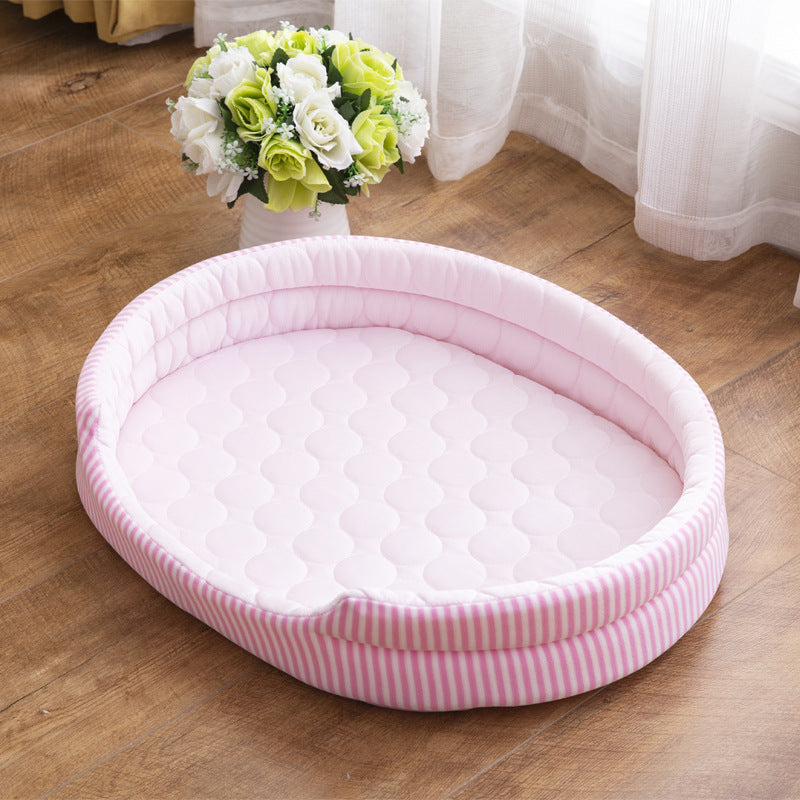 Pet Bed Ice Silk Mat Summer - YUTANI RETRO TECH
