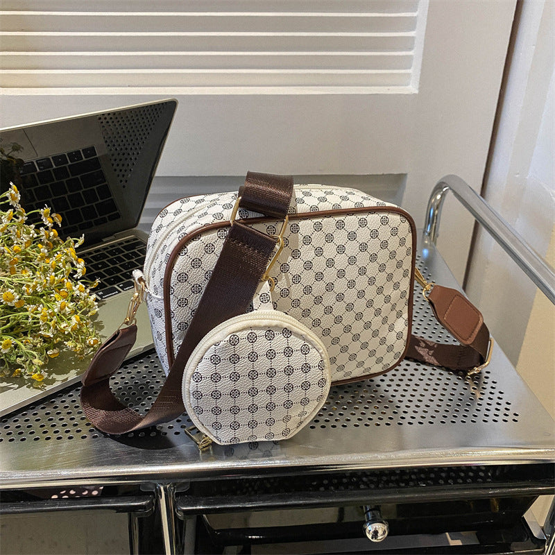 Vintage Pattern Crossbody Bags For Women Shoulder Shell Bag Trend Small Purse And Handbag Luxury Designer Female Square Bag Women's Bag - YUTANI RETRO TECH