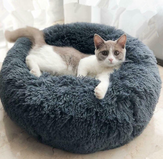 Dog Beds For Small Dogs Round Plush Cat Litter Kennel Pet Nest Mat Puppy Beds - YUTANI RETRO TECH