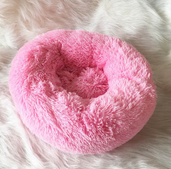 Dog Beds For Small Dogs Round Plush Cat Litter Kennel Pet Nest Mat Puppy Beds - YUTANI RETRO TECH