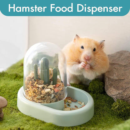 MEWOOFUN Hamster Sand Bath Set - Dual-Use Container & Bowl For Hamsters, Mice & Small Pets, Cage Accessories Green - YUTANI RETRO TECH