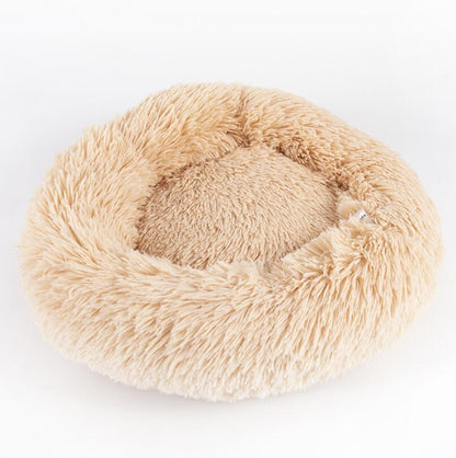 Dog Beds For Small Dogs Round Plush Cat Litter Kennel Pet Nest Mat Puppy Beds - YUTANI RETRO TECH