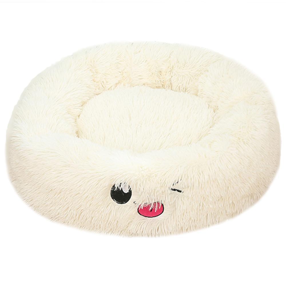 Dog Beds For Small Dogs Round Plush Cat Litter Kennel Pet Nest Mat Puppy Beds - YUTANI RETRO TECH