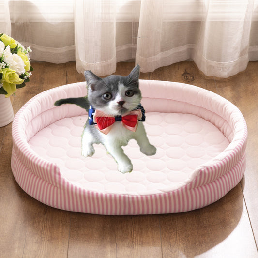 Pet Bed Ice Silk Mat Summer - YUTANI RETRO TECH