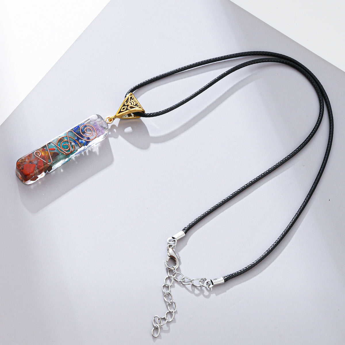 Retro Reiki Healing Energy Crystal Pendant Natural Stone For Yoga Meditation Spiritual 7 Chakra Jewelry Necklace Amulet - YUTANI RETRO TECH