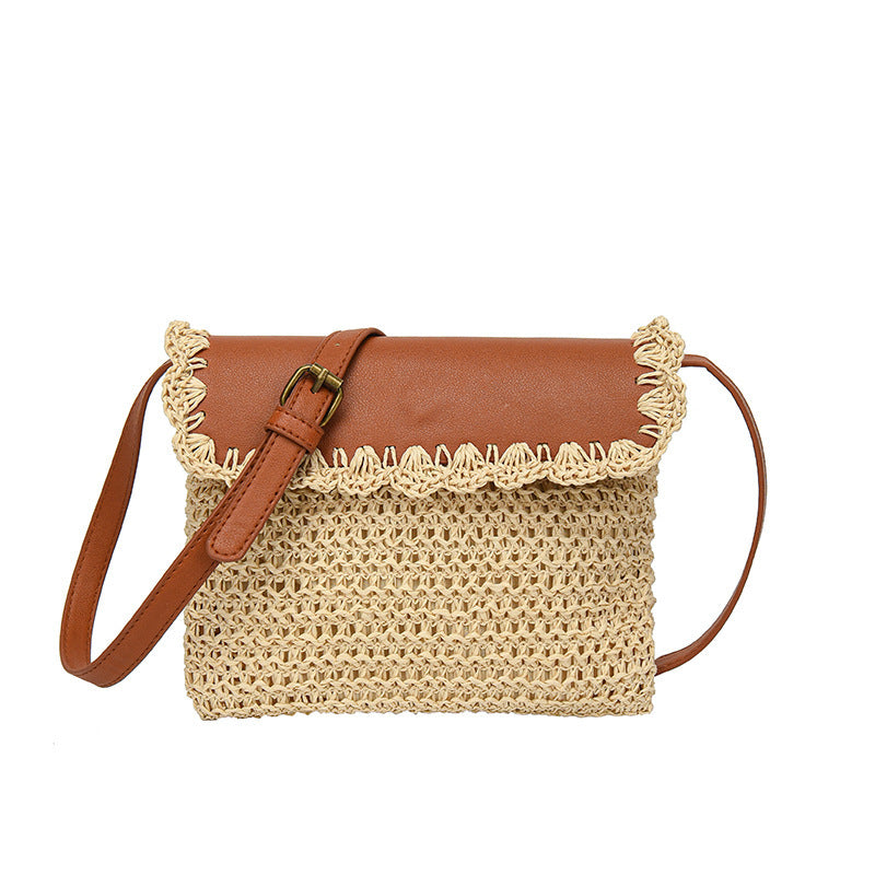 Women's Straw Mori Style Western Style All-matching Beach Crossbody Bag - YUTANI RETRO TECH