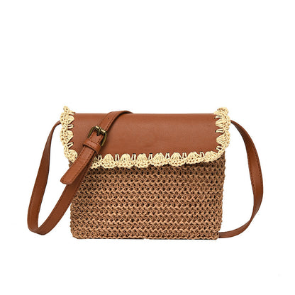 Women's Straw Mori Style Western Style All-matching Beach Crossbody Bag - YUTANI RETRO TECH