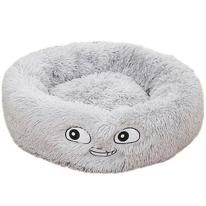 Dog Beds For Small Dogs Round Plush Cat Litter Kennel Pet Nest Mat Puppy Beds - YUTANI RETRO TECH
