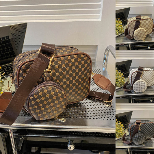 Vintage Pattern Crossbody Bags For Women Shoulder Shell Bag Trend Small Purse And Handbag Luxury Designer Female Square Bag Women's Bag - YUTANI RETRO TECH