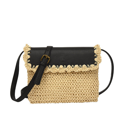 Women's Straw Mori Style Western Style All-matching Beach Crossbody Bag - YUTANI RETRO TECH
