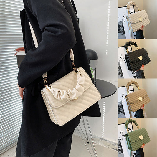 Women Handbags Fashion Chain Shoulder Bags With Love Metal Design - YUTANI RETRO TECH