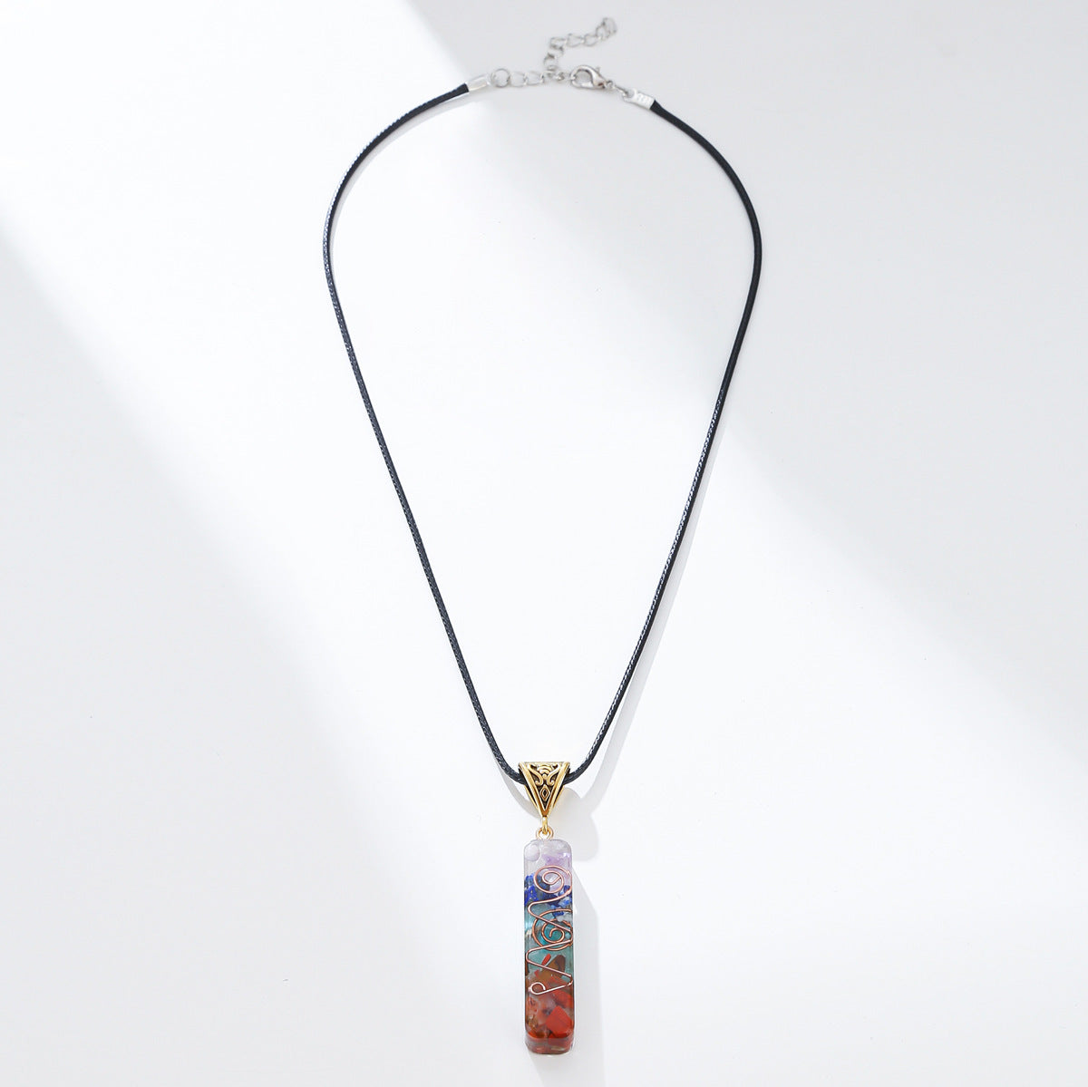Retro Reiki Healing Energy Crystal Pendant Natural Stone For Yoga Meditation Spiritual 7 Chakra Jewelry Necklace Amulet - YUTANI RETRO TECH