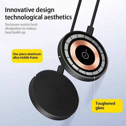 Qi2 Wireless Charger 15W Magnetic Wireless Fast Charging - YUTANI RETRO TECH