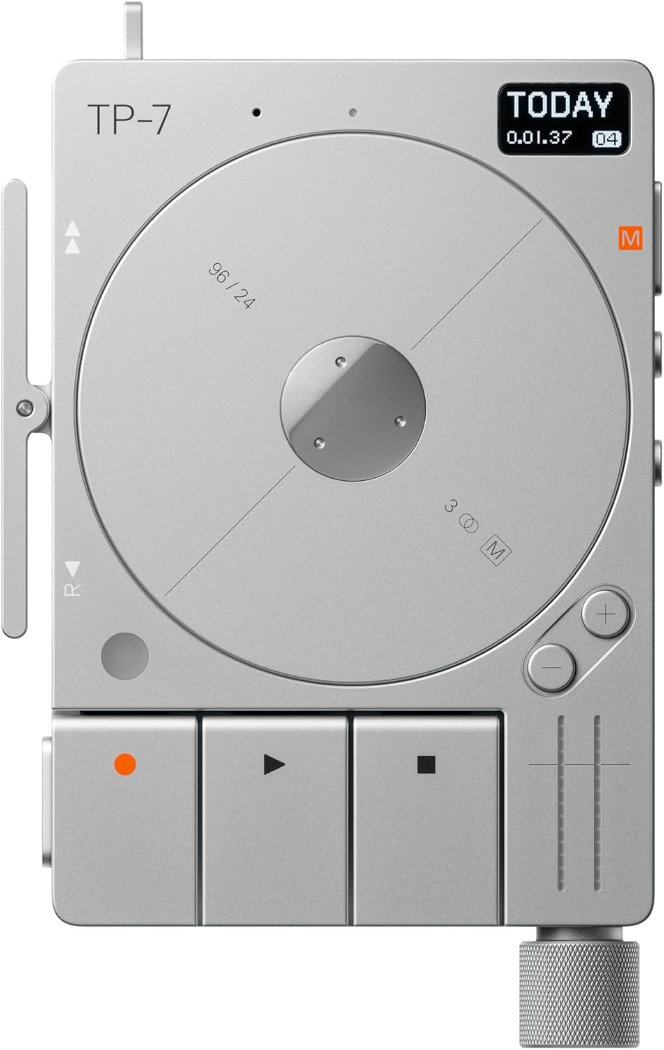 TP-7 Portable Digital Audio Recorder with USB-C Audio Interface, Bluetooth, Internal Microphone, Speaker, and 128 GB Storage