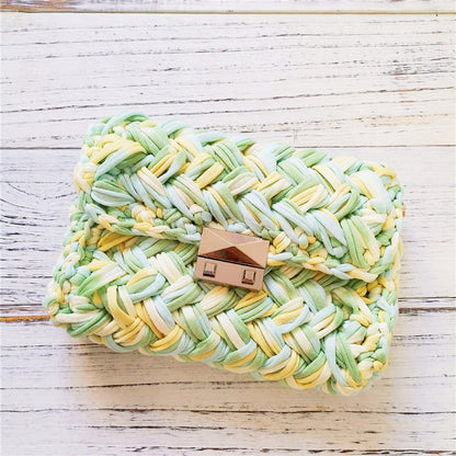 Handmade Crossbody Crochet Cloth Line Small Fragrance Knitting Bag - YUTANI RETRO TECH